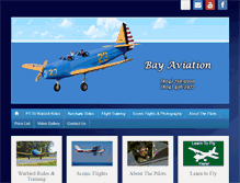 Tablet Screenshot of bayaviationonline.com